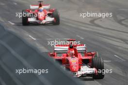 30.07.2006 Hockenheim, Germany,  Michael Schumacher (GER), Scuderia Ferrari, Felipe Massa (BRA), Scuderia Ferrari - Formula 1 World Championship, Rd 12, German Grand Prix, Sunday Race