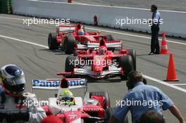 29.07.2006 Hockenheim, Germany,  Michael Schumacher (GER), Scuderia Ferrari, Felipe Massa (BRA), Scuderia Ferrari - Formula 1 World Championship, Rd 12, German Grand Prix, Saturday Qualifying