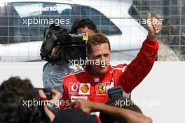 29.07.2006 Hockenheim, Germany,  Michael Schumacher (GER), Scuderia Ferrari, 2nd Place - Formula 1 World Championship, Rd 12, German Grand Prix, Saturday Qualifying
