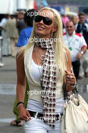 29.07.2006 Hockenheim, Germany,  Cora Schumacher (GER), Wife of Ralf Schumacher - Formula 1 World Championship, Rd 12, German Grand Prix, Saturday