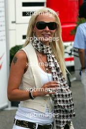 29.07.2006 Hockenheim, Germany,  Cora Schumacher (GER), Wife of Ralf Schumacher - Formula 1 World Championship, Rd 12, German Grand Prix, Saturday