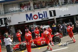 29.07.2006 Hockenheim, Germany,  Michael Schumacher (GER), Scuderia Ferrari - Formula 1 World Championship, Rd 12, German Grand Prix, Saturday Practice