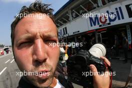 29.07.2006 Hockenheim, Germany,  the very famous crash.net photographer JAMES MOY - Formula 1 World Championship, Rd 12, German Grand Prix, Saturday