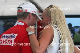29.07.2006 Hockenheim, Germany,  Ralf Schumacher (GER), Toyota Racing and Cora Schumacher (GER), Wife of Ralf Schumacher - Formula 1 World Championship, Rd 12, German Grand Prix, Saturday