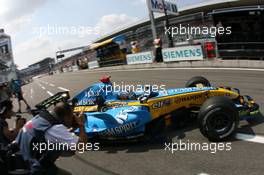 29.07.2006 Hockenheim, Germany,  Fernando Alonso (ESP), Renault F1 Team - Formula 1 World Championship, Rd 12, German Grand Prix, Saturday Practice