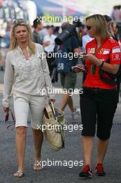 29.07.2006 Hockenheim, Germany,  Corina Schumacher (GER), Corinna, Wife of Michael Schumacher and Sabine Kehm (GER), Michael Schumacher's personal press officer - Formula 1 World Championship, Rd 12, German Grand Prix, Saturday