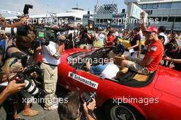 30.07.2006 Hockenheim, Germany,  driver parade - Michael Schumacher (GER), Scuderia Ferrari - Formula 1 World Championship, Rd 12, German Grand Prix, Sunday