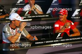 27.07.2006 Hockenheim, Germany,  Ralf Schumacher (GER), Toyota Racing and Michael Schumacher (GER), Scuderia Ferrari  - Formula 1 World Championship, Rd 12, German Grand Prix, Thursday Press Conference