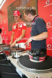 27.07.2006 Heidelberg, Germany,  Michael Schumacher (GER), Scuderia Ferrari - Vodafone Racing DJ's Event - Formula 1 World Championship, Rd 12, German Grand Prix, Thursday