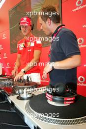 27.07.2006 Heidelberg, Germany,  Michael Schumacher (GER), Scuderia Ferrari - Vodafone Racing DJ's Event - Formula 1 World Championship, Rd 12, German Grand Prix, Thursday