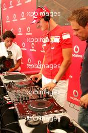 27.07.2006 Heidelberg, Germany,  Michael Schumacher (GER), Scuderia Ferrari - Vodafone Racing DJ's Event - Formula 1 World Championship, Rd 12, German Grand Prix, Thursday
