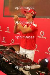 27.07.2006 Heidelberg, Germany,  Michael Schumacher (GER), Scuderia Ferrari - Vodafone Racing DJ's Event - Formula 1 World Championship, Rd 12, German Grand Prix, Thursday