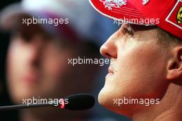 27.07.2006 Hockenheim, Germany,  Ralf Schumacher (GER), Toyota Racing and Michael Schumacher (GER), Scuderia Ferrari - Formula 1 World Championship, Rd 12, German Grand Prix, Thursday Press Conference