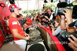 27.07.2006 Heidelberg, Germany,  Michael Schumacher (GER), Scuderia Ferrari - Vodafone Racing DJ's Event - Formula 1 World Championship, Rd 12, German Grand Prix, Thursday