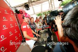 27.07.2006 Heidelberg, Germany,  Michael Schumacher (GER), Scuderia Ferrari - Vodafone Racing DJ's Event - Formula 1 World Championship, Rd 12, German Grand Prix, Thursday