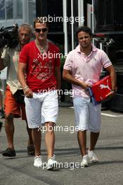27.07.2006 Hockenheim, Germany,  Arrival of Michael Schumacher (GER), Scuderia Ferrari and Felipe Massa (BRA), Scuderia Ferrari - Formula 1 World Championship, Rd 12, German Grand Prix, Thursday