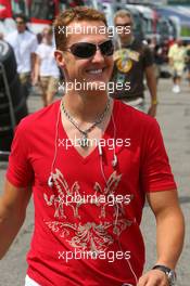 27.07.2006 Hockenheim, Germany,  Michael Schumacher (GER), Scuderia Ferrari, arrives at the circuit - Formula 1 World Championship, Rd 12, German Grand Prix, Thursday