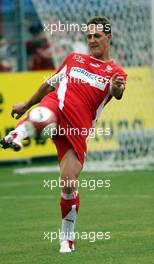 26.07.2006 Mannheim, Germany,  "Spiel des Herzens" - Michael Schumacher (GER), Scuderia Ferrari - F1 Superstars (Michael Schumacher) plays against the RTL-Superstars, Charity, RTL Stiftung "Kinder in Not", UNESCO - Formula 1 World Championship, Rd 12, German Grand Prix, Wednesday