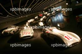 26.07.2006 Stuttgart, Germany,  Historical silver arrows in the Mercedes-Benz museum in Stuttgart. - DaimlerChrysler / Mercedes Media warm up - Formula 1 World Championship, Rd 12, German Grand Prix, Wednesday