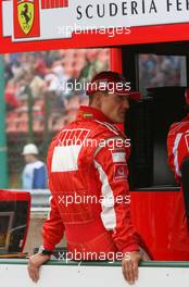 04.08.2006 Budapest, Hungary,  Michael Schumacher (GER), Scuderia Ferrari - Formula 1 World Championship, Rd 13, Hungarian Grand Prix, Friday Practice