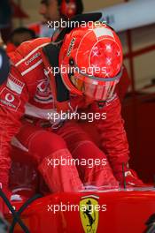 04.08.2006 Budapest, Hungary,  Michael Schumacher (GER), Scuderia Ferrari, 248 F1 - Formula 1 World Championship, Rd 13, Hungarian Grand Prix, Friday Practice