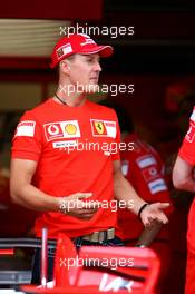 03.08.2006 Budapest, Hungary,  Michael Schumacher (GER), Scuderia Ferrari - Formula 1 World Championship, Rd 13, Hungarian Grand Prix, Thursday