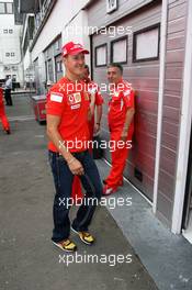 03.08.2006 Budapest, Hungary,  Michael Schumacher (GER), Scuderia Ferrari - Formula 1 World Championship, Rd 13, Hungarian Grand Prix, Thursday