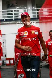 03.08.2006 Budapest, Hungary,  Michael Schumacher (GER), Scuderia Ferrari - Formula 1 World Championship, Rd 13, Hungarian Grand Prix, Thursday