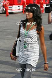 08.09.2006 Monza, Italy,  Raquel Rosario (ESP) Girlfriend of Fernando Alonso (ESP), Renault F1 Team - Formula 1 World Championship, Rd 15, Italian Grand Prix, Friday