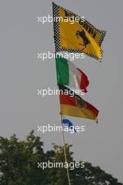 08.09.2006 Monza, Italy,  Flags flying at the circuit- Formula 1 World Championship, Rd 15, Italian Grand Prix, Friday Practice