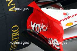 08.09.2006 Monza, Italy,  kind of balance metal on the front wing of a Ferrari (Michael Schumacher (GER), Scuderia Ferrari ) - Formula 1 World Championship, Rd 15, Italian Grand Prix, Friday Practice