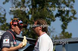 08.09.2006 Monza, Italy,  Christijan Albers (NED), Midland MF1 Racing and Michiel Mol (NED) - Formula 1 World Championship, Rd 15, Italian Grand Prix, Friday Practice