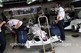 08.09.2006 Monza, Italy,  Sebastian Vettel (GER), Test Driver, BMW Sauber F1 Team, Pitlane, Box, Garage - Formula 1 World Championship, Rd 15, Italian Grand Prix, Friday Practice