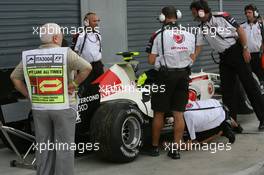08.09.2006 Monza, Italy,  The car of  Anthony Davidson (GBR), Test Driver, Honda Racing F1 Team - Formula 1 World Championship, Rd 15, Italian Grand Prix, Friday Practice