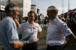 08.09.2006 Monza, Italy,  Christian Horner (GBR), Red Bull Racing, Sporting Director, Adrian Newey (GBR), Red Bull Racing (ex. McLaren), Technical director, Chief Technical Officer - Formula 1 World Championship, Rd 15, Italian Grand Prix, Friday Practice