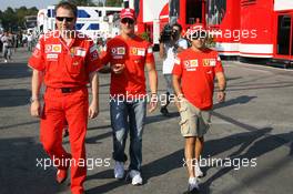 08.09.2006 Monza, Italy,  Michael Schumacher (GER), Scuderia Ferrari and Felipe Massa (BRA), Scuderia Ferrari - Formula 1 World Championship, Rd 15, Italian Grand Prix, Friday