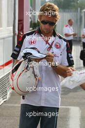 08.09.2006 Monza, Italy,  Jenson Button (GBR), Honda Racing F1 Team - Formula 1 World Championship, Rd 15, Italian Grand Prix, Friday