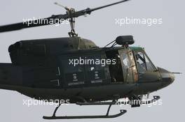 08.09.2006 Monza, Italy,  A Military Helicopter, over the circuit - Formula 1 World Championship, Rd 15, Italian Grand Prix, Friday