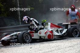 08.09.2006 Monza, Italy,  Anthony Davidson (GBR), Test Driver, Honda Racing F1 Team after his engine failture - Formula 1 World Championship, Rd 15, Italian Grand Prix, Friday Practice
