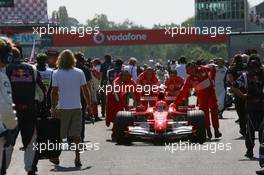 10.09.2006 Monza, Italy,  Michael Schumacher (GER), Scuderia Ferrari, 248 F1 - Formula 1 World Championship, Rd 15, Italian Grand Prix, Sunday Pre-Race Grid