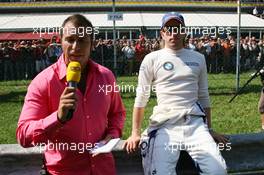 10.09.2006 Monza, Italy,  Nick Heidfeld (GER), BMW Sauber F1 Team is interviewed by RTL TV - Formula 1 World Championship, Rd 15, Italian Grand Prix, Sunday Pre-Race Grid