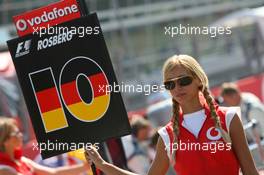 10.09.2006 Monza, Italy,  Grid girl - Formula 1 World Championship, Rd 15, Italian Grand Prix, Sunday Grid Girl