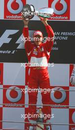 10.09.2006 Monza, Italy,  Winner, Michael Schumacher (GER), Scuderia Ferrari, 248 F1, 2nd Kimi Raikkonen (FIN), Räikkönen, McLaren Mercedes, MP4-21, 3rd, Robert Kubica (POL), BMW Sauber F1 Team, F1.06 - Formula 1 World Championship, Rd 15, Italian Grand Prix, Sunday Podium