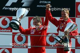 10.09.2006 Monza, Italy,  Jean Todt (FRA), Scuderia Ferrari, Teamchief, General Manager, Team Principal, Michael Schumacher (GER), Scuderia Ferrari - Formula 1 World Championship, Rd 15, Italian Grand Prix, Saturday Qualifying