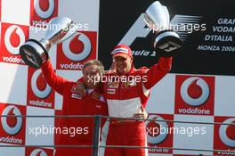 10.09.2006 Monza, Italy,  Michael Schumacher (GER), Scuderia Ferrari and Jean Todt (FRA), Scuderia Ferrari, Teamchief, General Manager, Team Principal - Formula 1 World Championship, Rd 15, Italian Grand Prix, Sunday Podium