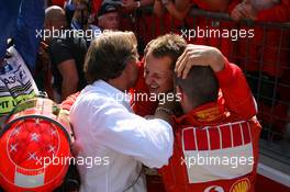 10.09.2006 Monza, Italy,  Michael Schumacher (GER), Scuderia Ferrari, Luca di Montezemolo (ITA), Scuderia Ferrari, Fiat President, Chairman & Managing Director - Formula 1 World Championship, Rd 15, Italian Grand Prix, Sunday Podium