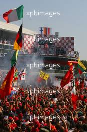 10.09.2006 Monza, Italy,  Winner, Michael Schumacher (GER), Scuderia Ferrari, 248 F1, 2nd Kimi Raikkonen (FIN), Räikkönen, McLaren Mercedes, MP4-21, 3rd, Robert Kubica (POL), BMW Sauber F1 Team, F1.06 - Formula 1 World Championship, Rd 15, Italian Grand Prix, Sunday Podium