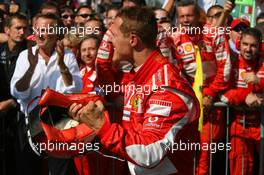 10.09.2006 Monza, Italy,  Michael Schumacher (GER), Scuderia Ferrari - Formula 1 World Championship, Rd 15, Italian Grand Prix, Sunday Podium