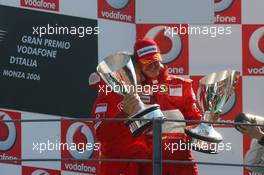 10.09.2006 Monza, Italy,  Michael Schumacher (GER), Scuderia Ferrari and Jean Todt (FRA), Scuderia Ferrari, Teamchief, General Manager, Team Principal - Formula 1 World Championship, Rd 15, Italian Grand Prix, Sunday Podium