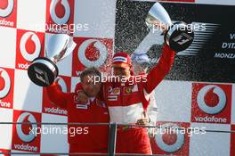 10.09.2006 Monza, Italy,  Michael Schumacher (GER), Scuderia Ferrari and Jean Todt (FRA), Scuderia Ferrari, Teamchief, General Manager, Team Principal - Formula 1 World Championship, Rd 15, Italian Grand Prix, Sunday Podium